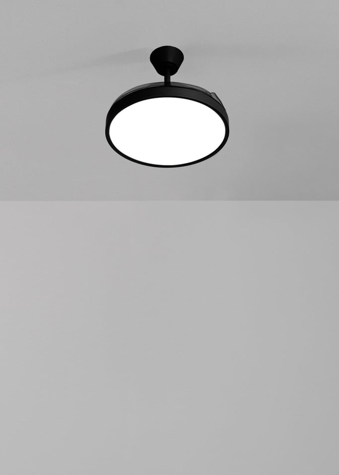 WIND CLEAR STUDIO - Deckenventilator 40W leise mit einziehbaren Flügeln und LED-Licht, verschiedene Größen, Galeriebild 2
