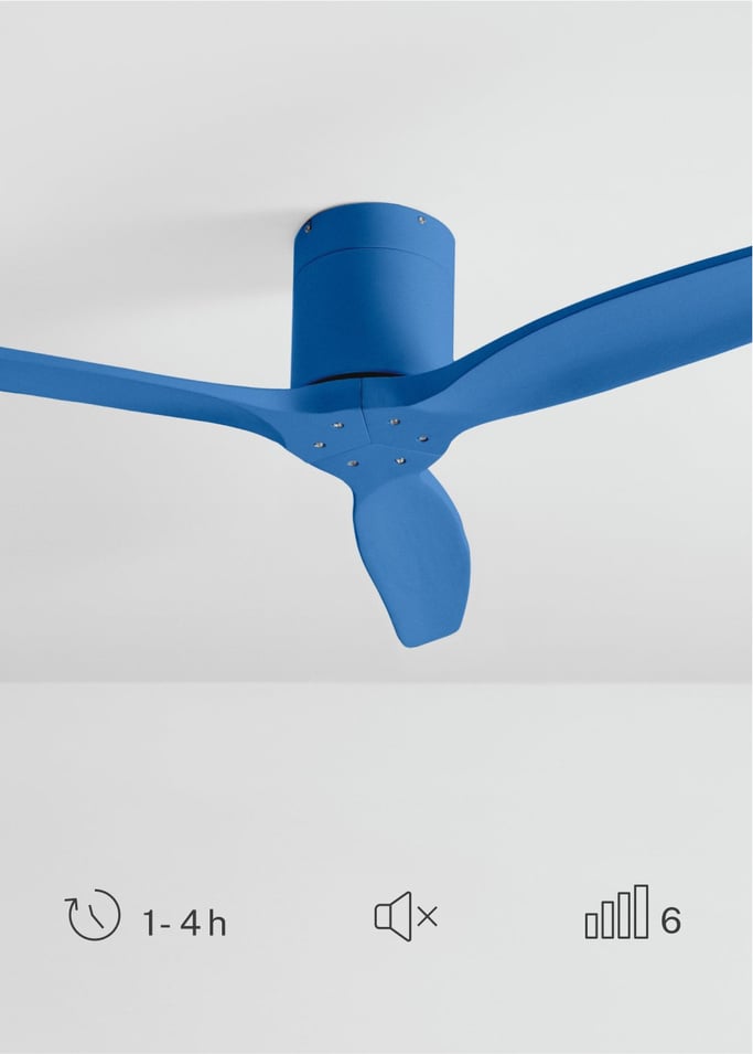 WIND CALM - Leiser Deckenventilator 40W mit technischen ABS-Blättern in verschiedenen Größen, Galeriebild 4