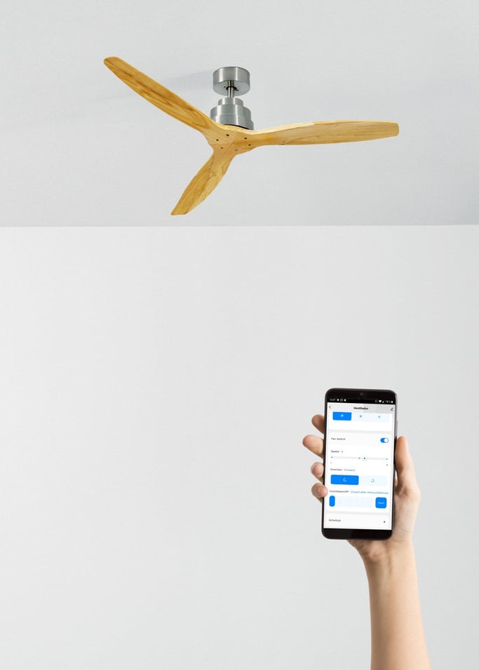 WIND STYLANCE - Leiser Deckenventilator 40W 100% Holz verschiedene Größen, Galeriebild 2