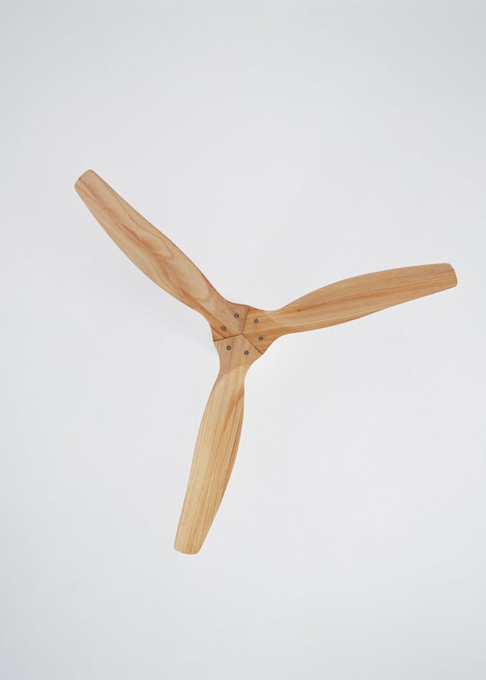 WIND CALM NATURAL WOOD - Leiser Deckenventilator 40W 100% Holz , Galeriebild 5