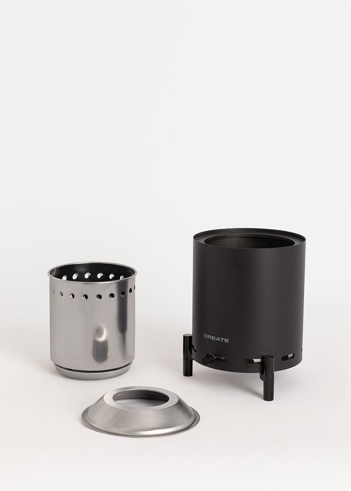 FIRE PIT COMPACT - Tisch-Feuerstelle 1,5 kW für den Außenbereich mit rauchfreien Pellets, Galeriebild 7