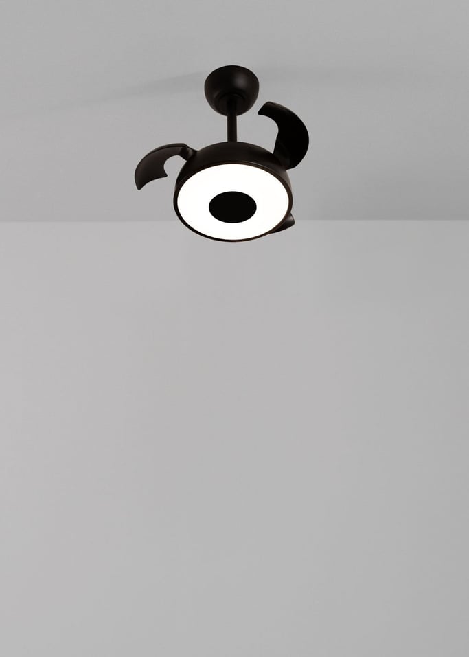 WIND CLEAR CUP - Deckenventilator 40W leise Ø55cm einziehbare Flügel mit LED-Licht, Galeriebild 3