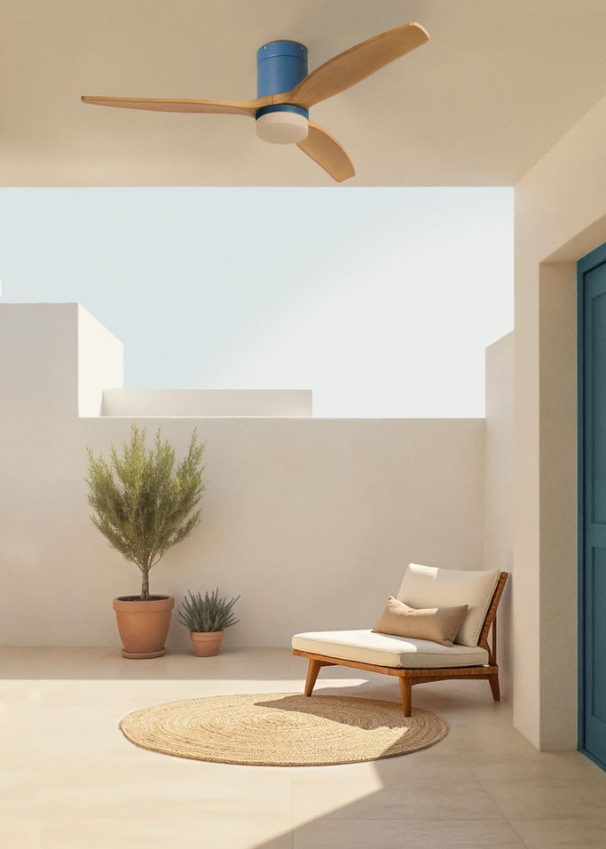 WIND CALM - Leiser Deckenventilator 40W mit technischen ABS-Blättern in verschiedenen Größen, Galeriebild 3