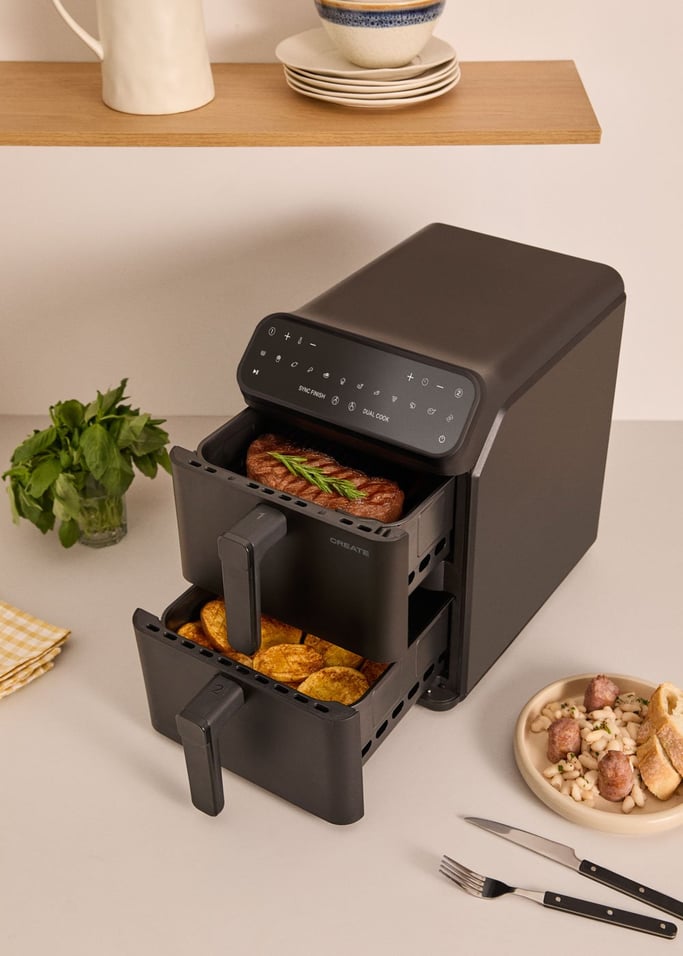 AIR FRYER DUAL STACK - 11,2 L Heißluftfritteuse mit zwei Ebenen und unabhängiger Steuerung, Galeriebild 2