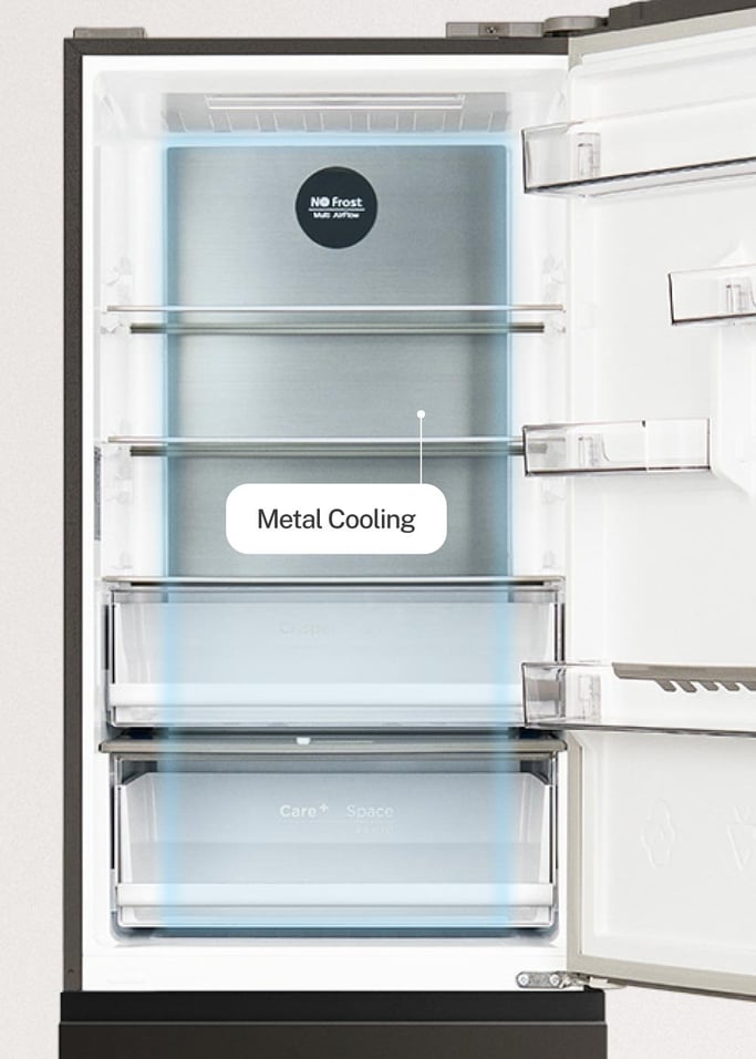 FRIDGE STUDIO COMBI PRO FLEX 401 - Kühlschrank im italienischen Stil 401L No Frost mit Space Pro und Care+ , Galeriebild 9