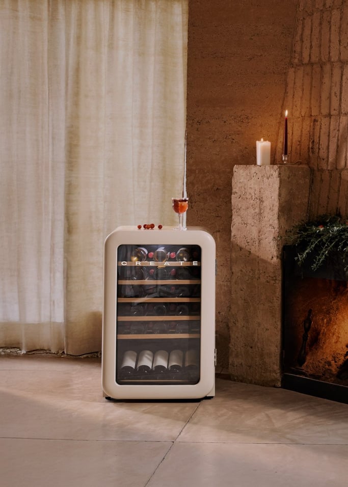 WINECOOLER RETRO - Elektrischer Weinkühler im Retro-Stil für 12, 45 oder 76 Flaschen, Galeriebild 1