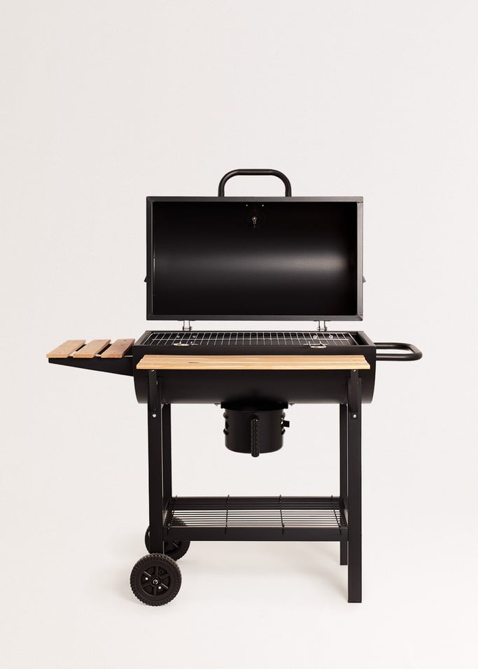 BBQ SMOKEY EASY - Räuchergrill mit Holzkohle auf Rädern, Galeriebild 7