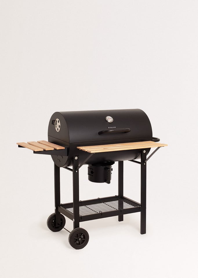 BBQ SMOKEY EASY - Räuchergrill mit Holzkohle auf Rädern, Galeriebild 5