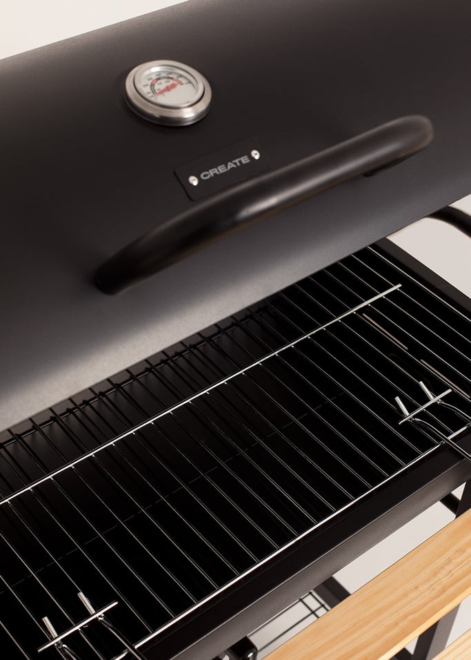 BBQ SMOKEY EASY - Räuchergrill mit Holzkohle auf Rädern, Galeriebild 10