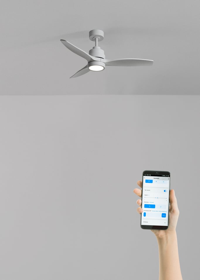 WIND STYLANCE - Leiser 40-W-Deckenventilator mit Flügeln aus technischem ABS, in verschiedenen Größen erhältlich, Galeriebild 2