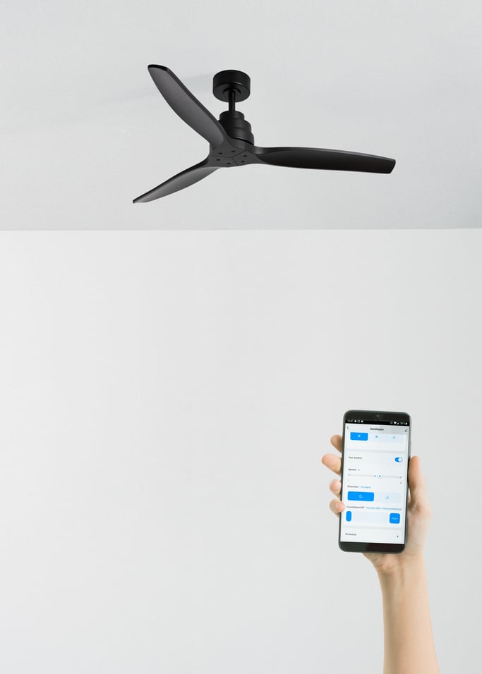 WIND STYLANCE - Leiser 40-W-Deckenventilator mit Flügeln aus technischem ABS, in verschiedenen Größen erhältlich, Galeriebild 2