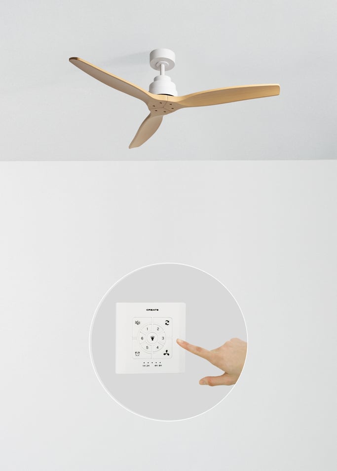 WIND STYLANCE - Leiser 40-W-Deckenventilator mit Flügeln aus technischem ABS, in verschiedenen Größen erhältlich, Galeriebild 2