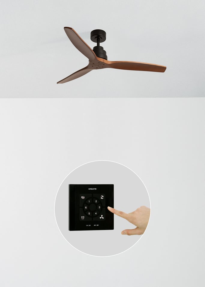 WIND STYLANCE - Leiser 40-W-Deckenventilator mit Flügeln aus technischem ABS, in verschiedenen Größen erhältlich, Galeriebild 2