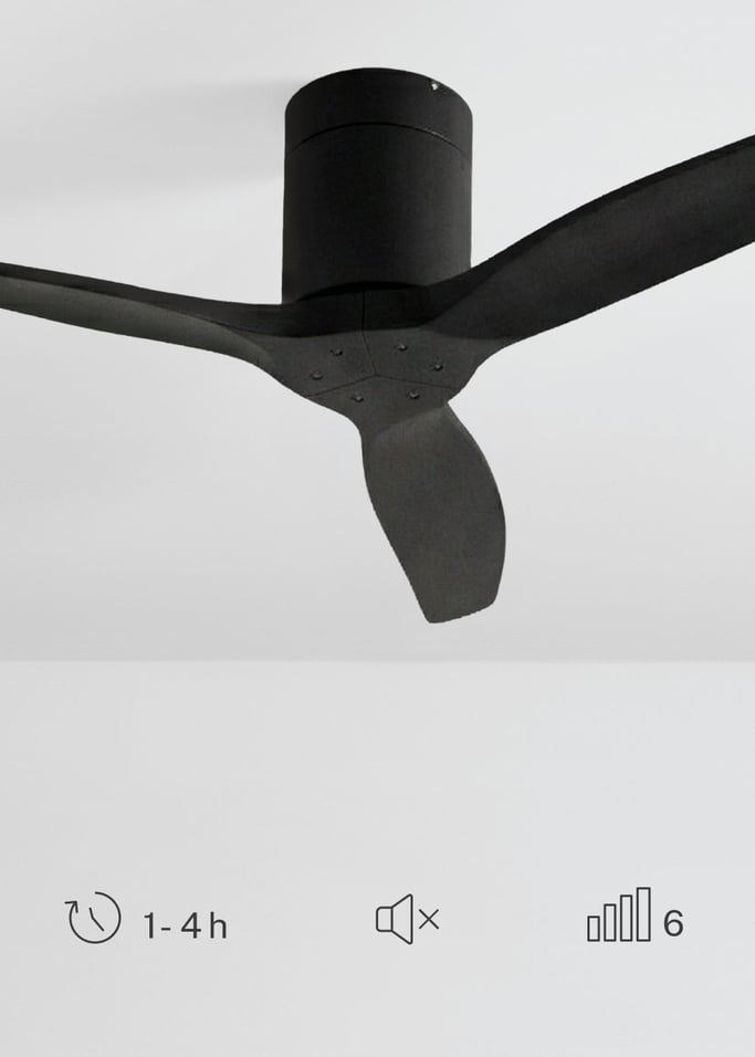 WIND CALM - Leiser Deckenventilator 40W mit technischen ABS-Blättern in verschiedenen Größen, Galeriebild 4