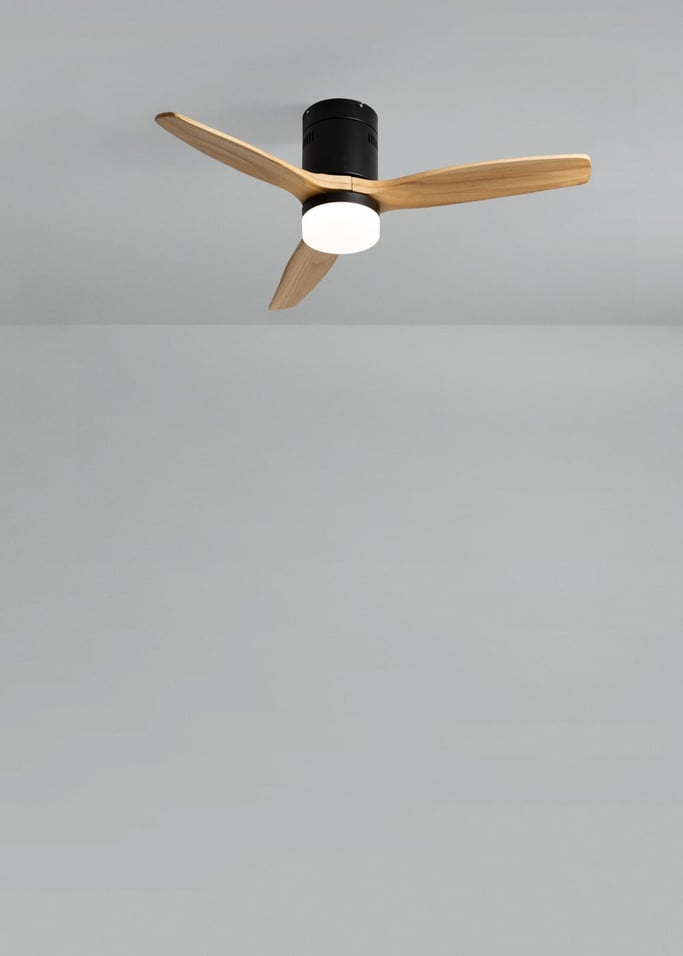 WIND CALM NATURAL WOOD - Leiser Deckenventilator 40W 100% Holz , Galeriebild 2