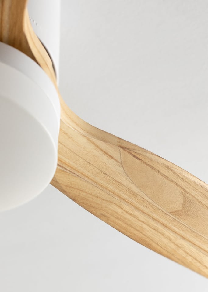 WIND CALM NATURAL WOOD - Leiser Deckenventilator 40W 100% Holz , Galeriebild 5