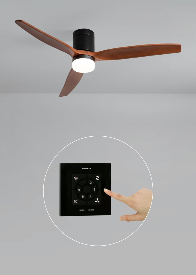 WIND CALM - Leiser Deckenventilator 40W mit technischen ABS-Blättern in verschiedenen Größen, Galeriebild 2