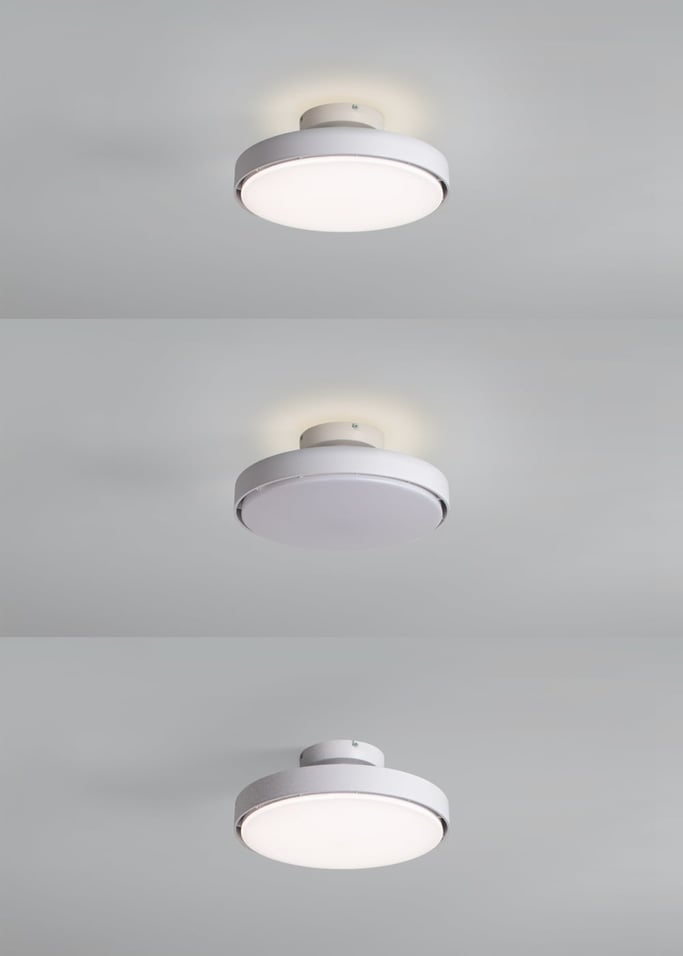 WIND CLEAR BLADELESS - 56W blattloser, leiser Deckenventilator Ø50 cm mit LED-Licht im Gehäuse und Lampenlicht, Galeriebild 3