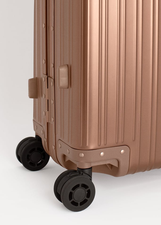 LUGGAGE ALUMINIUM - Hartschalenkoffer aus Aluminium mit TSA-Schloss und multidirektionalen Rollen, Galeriebild 8