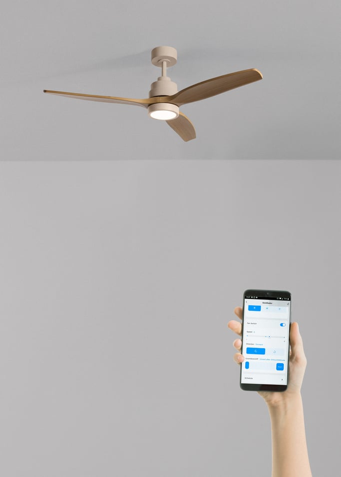 WIND STYLANCE - Leiser 40-W-Deckenventilator mit Flügeln aus technischem ABS, in verschiedenen Größen erhältlich, Galeriebild 2