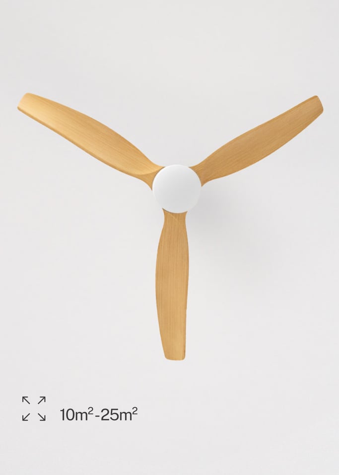 WIND CALM - Leiser Deckenventilator 40W mit technischen ABS-Blättern in verschiedenen Größen, Galeriebild 7