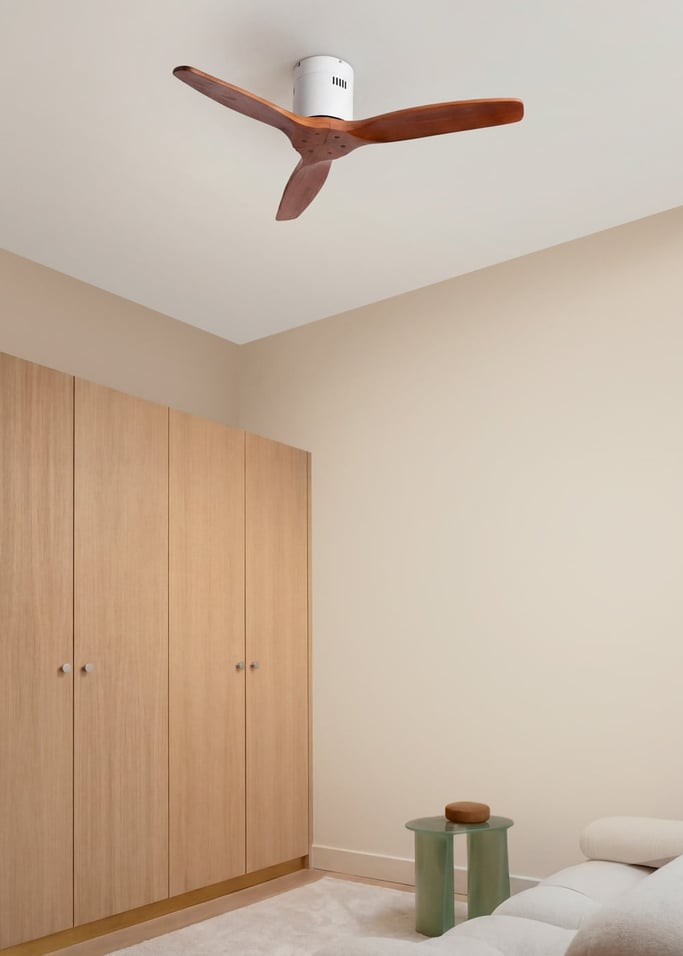 WIND CALM NATURAL WOOD - Leiser Deckenventilator 40W 100% Holz , Galeriebild 1