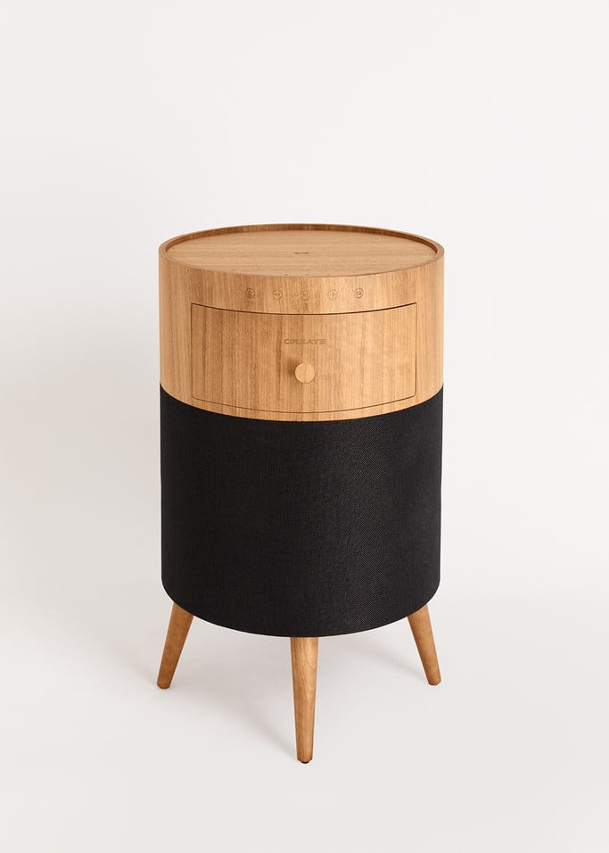 SPEAKER TABLE BASS - Lautsprechertisch mit Subwoofer, Bluetooth, kabellosem Ladegerät und Aufbewahrungsschublade, Galeriebild 5