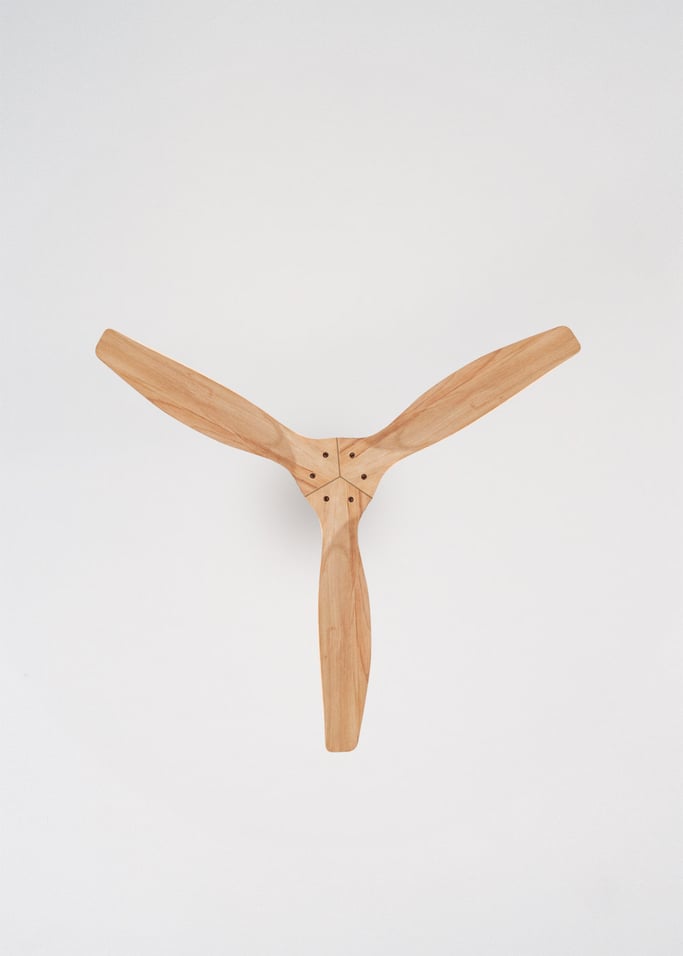 WIND CALM NATURAL WOOD - Leiser Deckenventilator 40W 100% Holz , Galeriebild 6