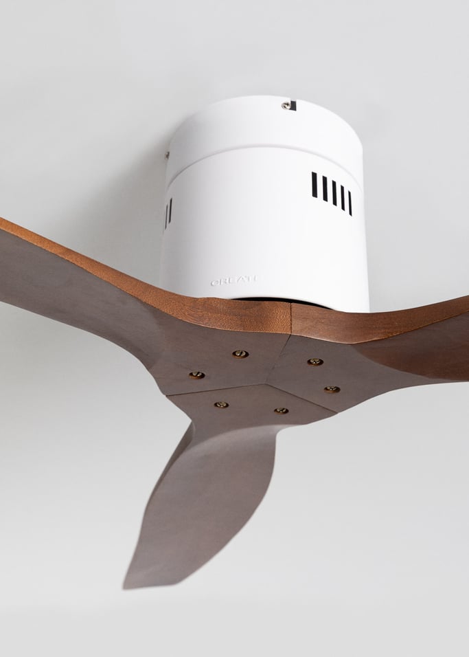 WIND CALM NATURAL WOOD - Leiser Deckenventilator 40W 100% Holz , Galeriebild 4