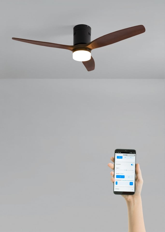 WIND CALM NATURAL WOOD - Leiser Deckenventilator 40W 100% Holz , Galeriebild 2