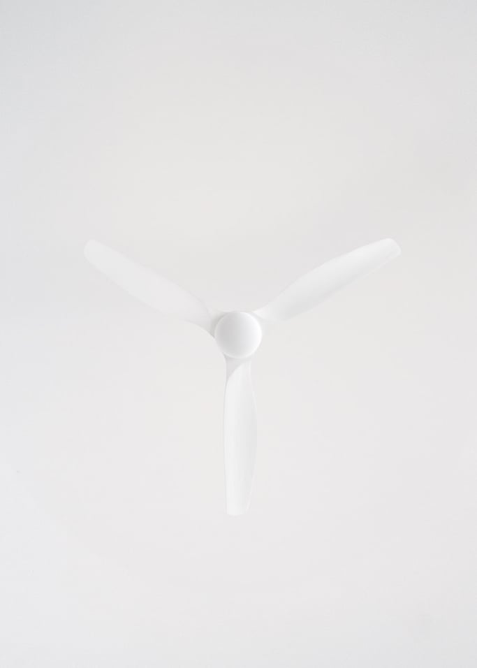 WIND CALM CUSTOM RATTAN - Deckenventilator 40W leise Ø132 cm mit LED-Licht in Körper und Lampe, Galeriebild 6