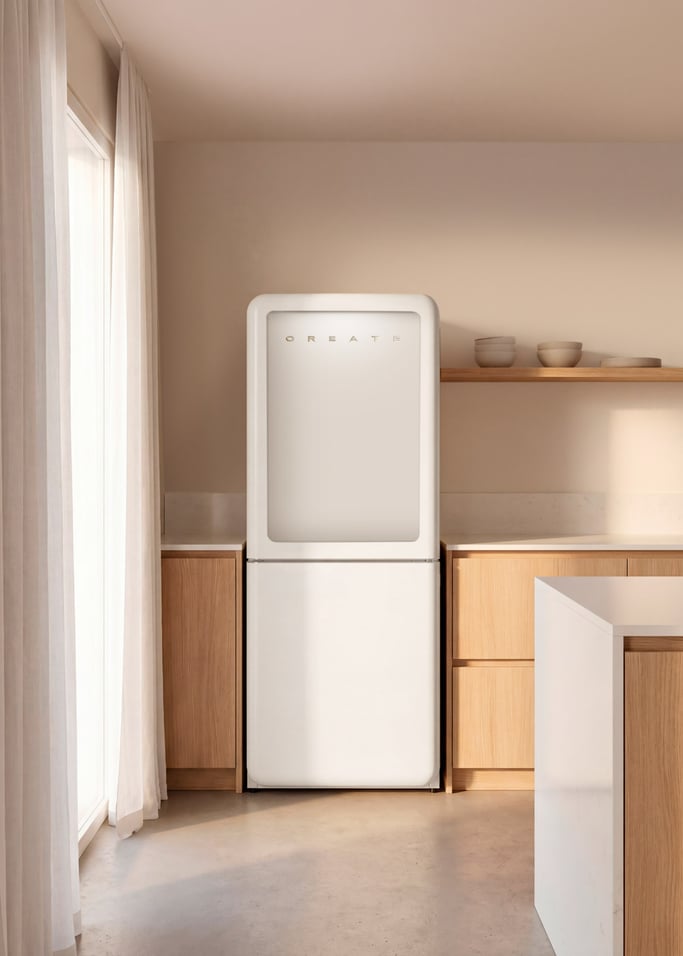 FRIDGE RETRO KNOCK KNOCK 401L - No-Frost-Kühl-Gefrierkombination 401 L mit Sichtfenster im Retro-Stil, Galeriebild 2