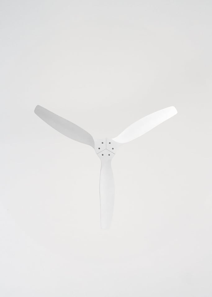 WIND CALM CUSTOM RATTAN - Deckenventilator 40W leise Ø132 cm mit LED-Licht in Körper und Lampe, Galeriebild 6