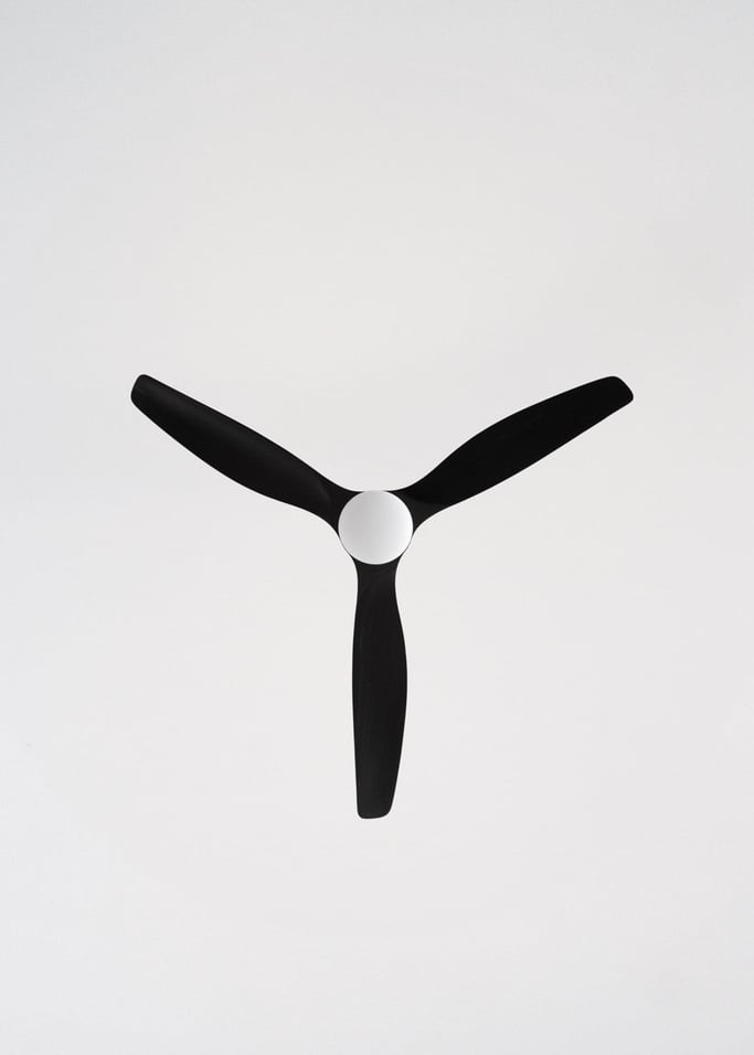 WIND CALM CUSTOM RATTAN - Deckenventilator 40W leise Ø132 cm mit LED-Licht in Körper und Lampe, Galeriebild 6