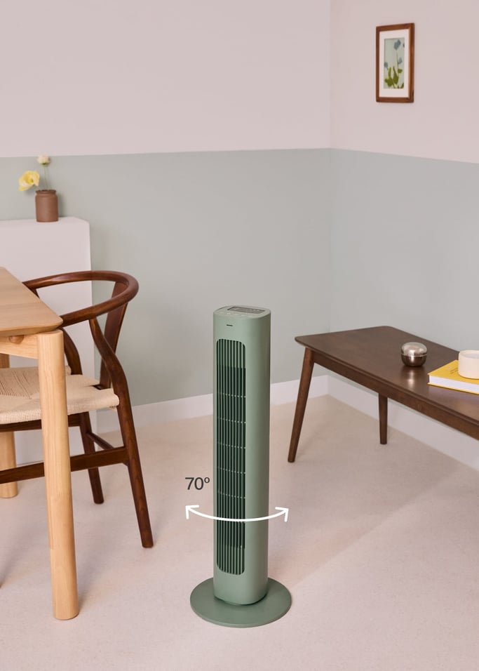 AIR TOWER - Oszillierender Turmventilator 50W, 77 cm Höhe, Galeriebild 1