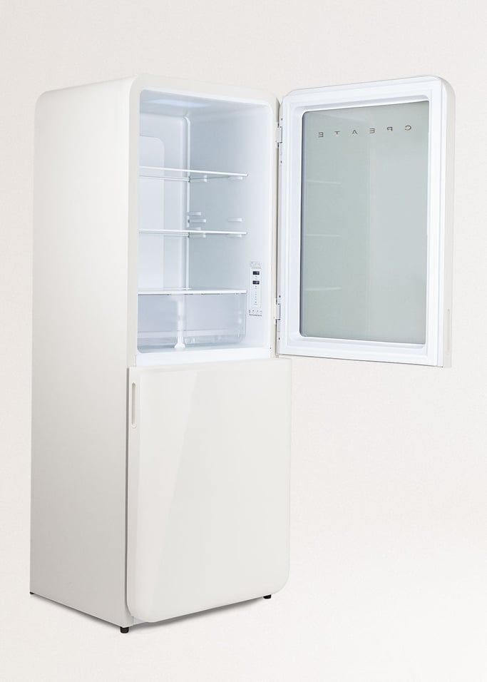 FRIDGE RETRO KNOCK KNOCK 401L - Klopfen Sie an die Tür, um hineinzusehen, ohne den Kühlschrank zu öffnen, Galeriebild 18