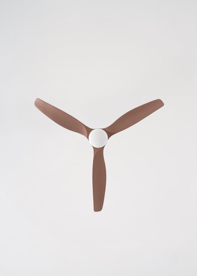 WIND CALM CUSTOM RATTAN - Deckenventilator 40W leise Ø132 cm mit LED-Licht in Körper und Lampe, Galeriebild 5
