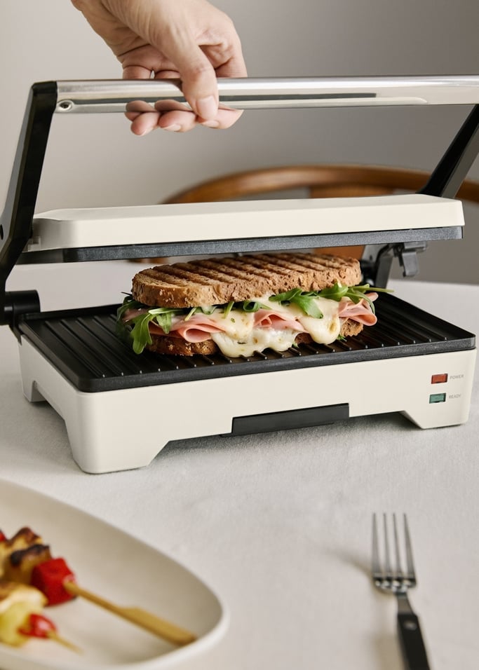 STONE GRILL EASY - Multifunktionaler, aufklappbarer 1600-W-Grill und Paninimaker, Galeriebild 2