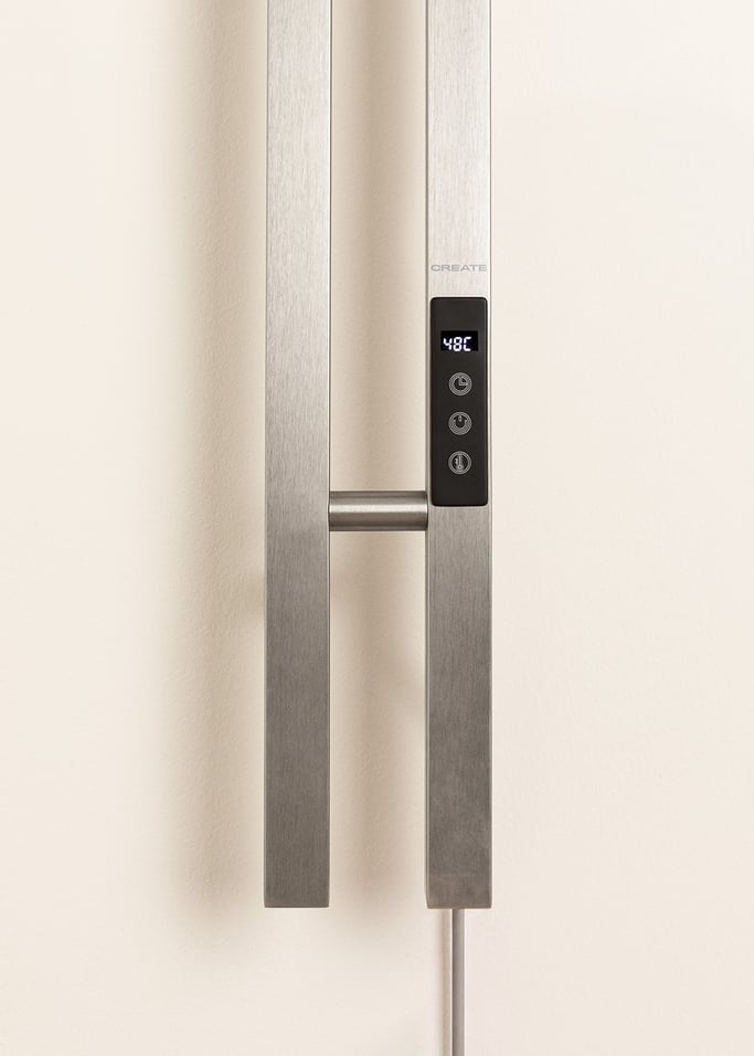 WARM TOWEL TUBE FLAT - Elektrischer Handtuchwärmer mit Doppelstange, 80 W, Galeriebild 5
