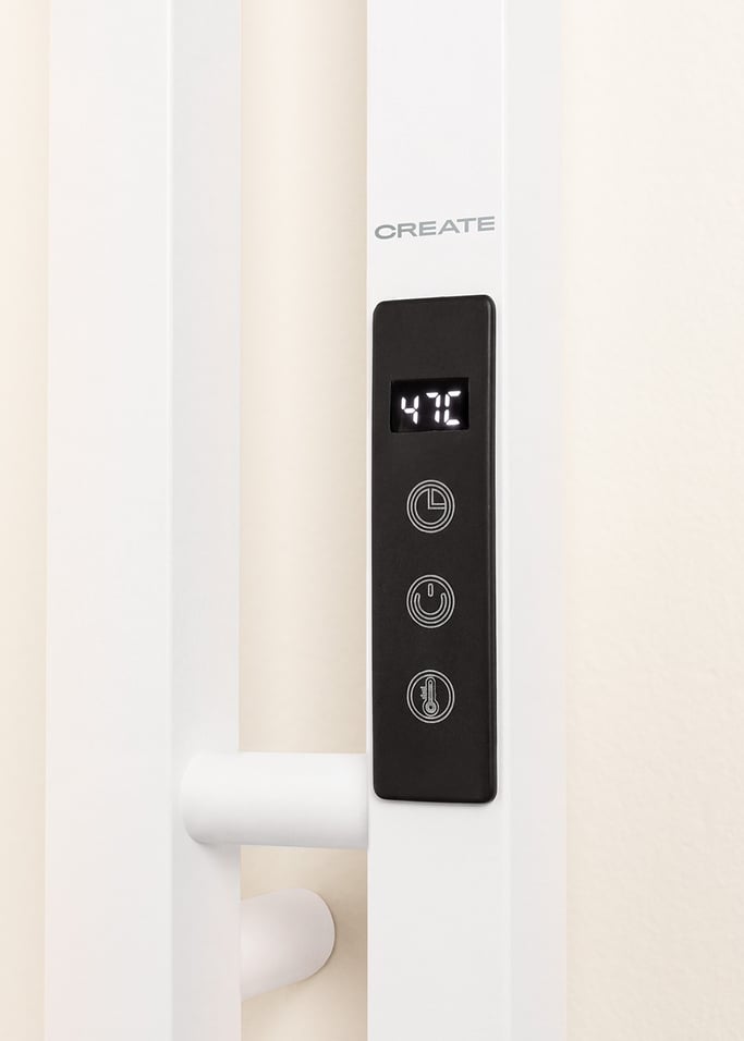 WARM TOWEL TUBE FLAT - Elektrischer Handtuchwärmer mit Doppelstange, 80 W, Galeriebild 6