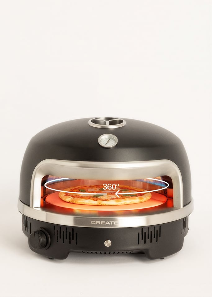 GAS PIZZA MAKER - Gas-Pizzaofen mit automatisch rotierendem Pizzastein, Galeriebild 2