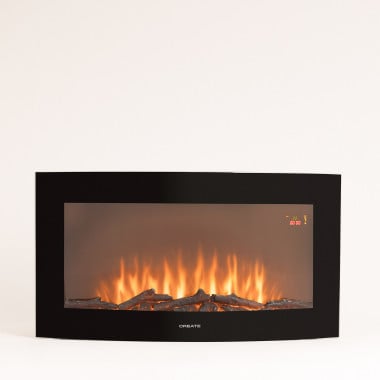 Kaufen ELECTRIC FIRE L 2000W -  Elektrischer Kamin 35 '' gebogener Bildschirm