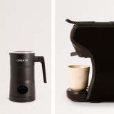 PACK - POTTS Cafetera express multicápsulas + MILKFROTHER PRO Espumador  calentador de leche y chocolate - Create