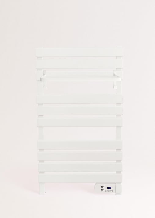 Toallero Con Calefacción Eléctrica, Soporte De Suelo, Riel En