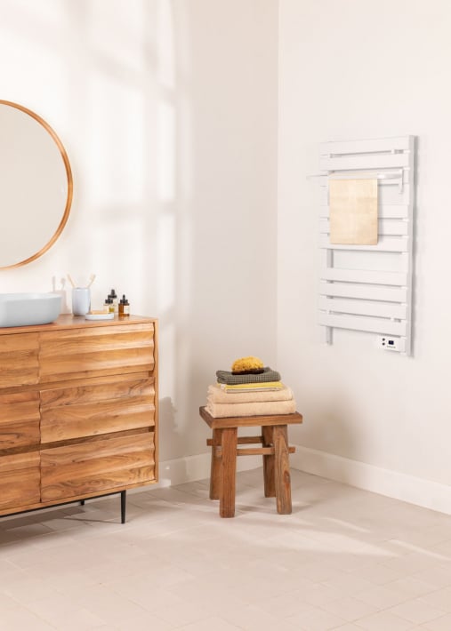 WARM TOWEL - Toallero eléctrico de suelo o pared 500W