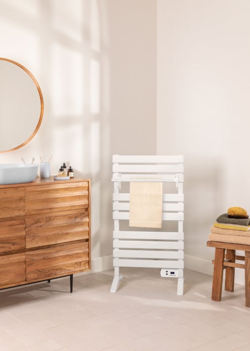 WARM TOWEL - Toallero eléctrico de suelo o pared 500W