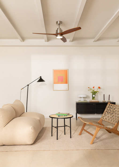 WIND STYLANCE - Ventilador de techo 40W silencioso Ø132 cm 100% madera