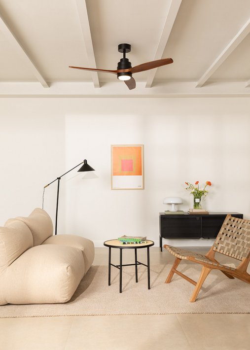 WIND STYLANCE - Ventilador de techo 40W silencioso Ø132 cm 100% madera