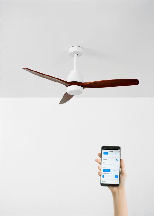 WIND STYLANCE - Ventilador de techo 40W silencioso Ø132 cm 100% madera