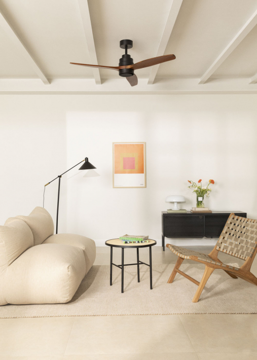 WIND STYLANCE - Ventilador de techo 40W silencioso Ø132 cm 100% madera